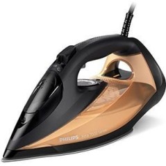 Philips Azur 7000 Series DST7040 Steam Iron 2800W Black Gold - Effortless Crease Removal & Ultimate Performance